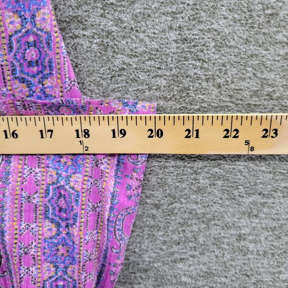 Free People Tank Women's Small Purple Summer Bloom Your Twisted Tank Top NWT - Picture 7 of 13